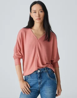 Shirt Met V-hals Silomon Roze Online Bestellen*OPUS Shop