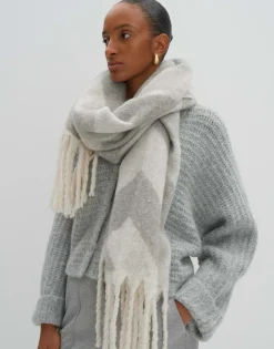 Sjaal Binto Scarf Grijs Online Bestellen*OPUS Discount