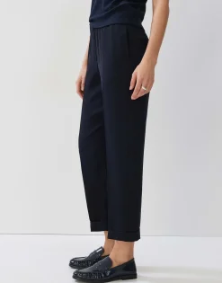 Slip-on Broek Carlah Blauw Online Bestellen*OPUS Best Sale