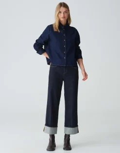 Spijkerblouse Farilla Blauw Online Bestellen*OPUS Shop