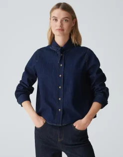 Spijkerblouse Farilla Blauw Online Bestellen*OPUS Shop
