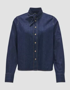 Spijkerblouse Farilla Blauw Online Bestellen*OPUS Shop