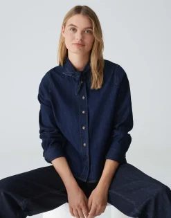 Spijkerblouse Farilla Blauw Online Bestellen*OPUS Shop