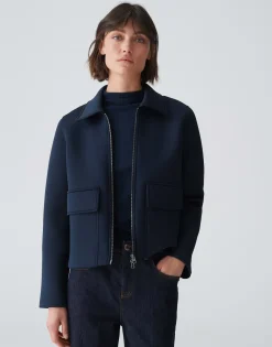 Sweatvest Gidal Blauw Online Bestellen*OPUS Sale
