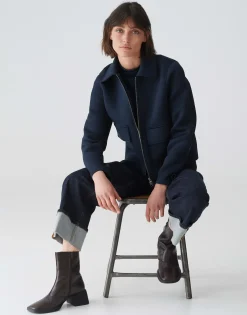 Sweatvest Gidal Blauw Online Bestellen*OPUS Sale