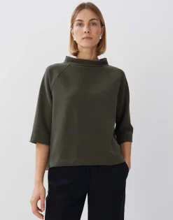 Trui Unoa Cropped Groen Online Bestellen*OPUS Shop
