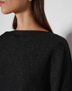 Trui Ushiny Detail Zwart Online Bestellen*OPUS Best Sale