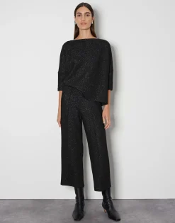 Trui Ushiny Detail Zwart Online Bestellen*OPUS Best Sale
