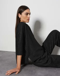 Trui Ushiny Detail Zwart Online Bestellen*OPUS Best Sale