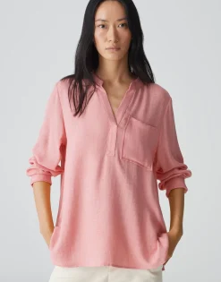 Tuniekblouse Fanell Roze Online Bestellen*OPUS Discount