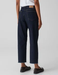 Wide Cropped Jeans Momito Blauw Online Bestellen*OPUS Cheap