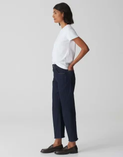 Wide Cropped Jeans Momito Blauw Online Bestellen*OPUS Cheap
