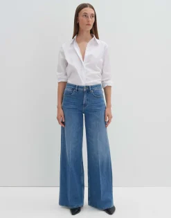 Wide Leg Jeans Cellma Palazzo Blauw Online Bestellen*OPUS Discount