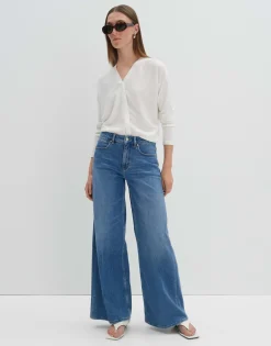 Wide Leg Jeans Cellma Palazzo Blauw Online Bestellen*OPUS Discount