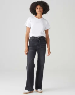 Wide Leg Jeans Marli Belt Grijs Online Bestellen*OPUS Sale
