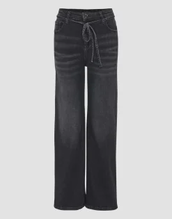 Wide Leg Jeans Marli Belt Grijs Online Bestellen*OPUS Sale