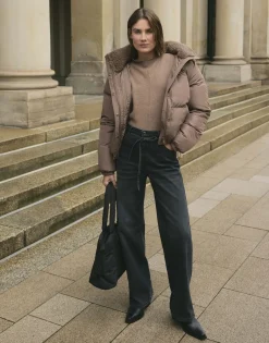 Wide Leg Jeans Marli Belt Grijs Online Bestellen*OPUS Sale