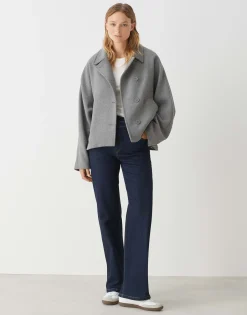 Wide Leg Jeans Marli Crisscross Blauw Online Bestellen*OPUS Best