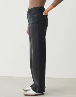 Wide Leg Jeans Marli Crisscross Grijs Online Bestellen*OPUS Outlet
