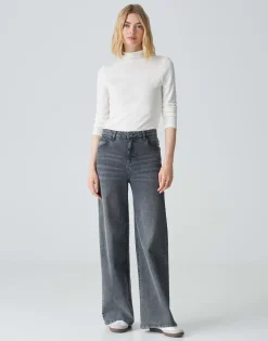 Wide Leg Jeans Marli Palazzo Grijs Online Bestellen*OPUS Fashion