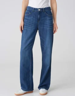 Wide Leg Jeans Maudea Blauw Online Bestellen*OPUS Cheap