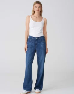Wide Leg Jeans Maudea Blauw Online Bestellen*OPUS Cheap