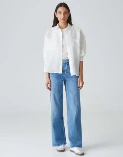 Wide Leg Jeans Miva Palazzo Blauw Online Bestellen*OPUS Cheap