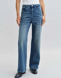 Wide Leg Jeans Mivy Blauw Online Bestellen*OPUS Best Sale