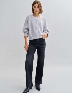 Wide Leg Jeans Mivy Zwart Online Bestellen*OPUS Best Sale