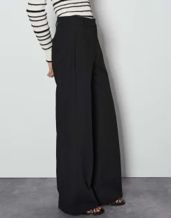 Wide Leg Pants Catsby Detail Zwart Online Bestellen*OPUS Clearance