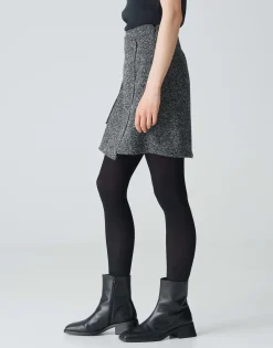 Wikkelrok Roani Boucle Zwart Online Bestellen*OPUS Shop