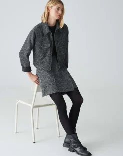 Wikkelrok Roani Boucle Zwart Online Bestellen*OPUS Shop