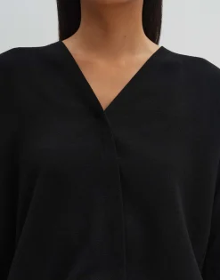 Wikkelshirt Ketana Zwart Online Bestellen*OPUS Flash Sale