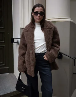 Winterjas Heverly Bruin Online Bestellen*OPUS Clearance