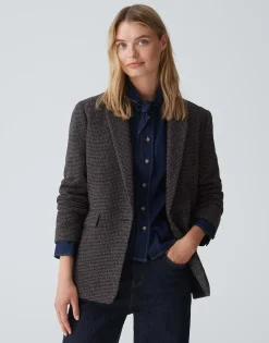 Wollen Blazer Jendala Blauw Online Bestellen*OPUS Flash Sale