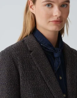 Wollen Blazer Jendala Blauw Online Bestellen*OPUS Flash Sale